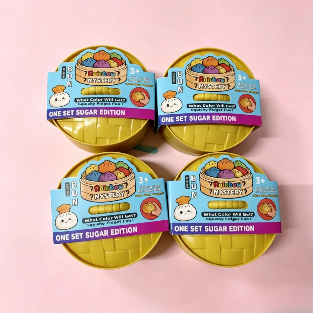 Juguete antiestrés de presión con forma de dumpling, bonito y colorido, de levantamiento lento, para niños y adultos, regalo ant