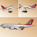 1:85 Scale Turkish Airlines Boeing 737 Model 47cm Die-Cast Resin with Lights and Moving Wheels Aviation Collectible