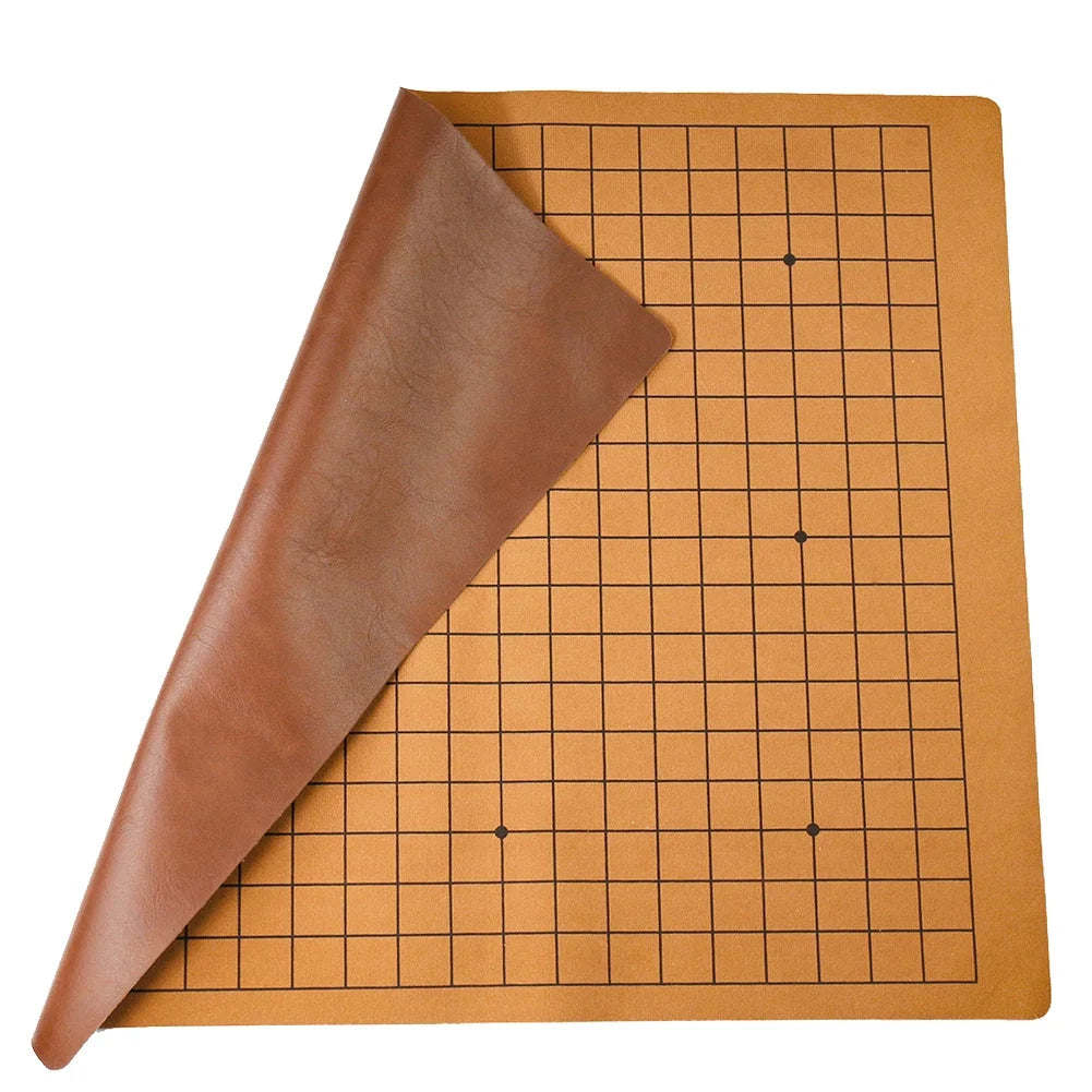 Foldable Go Game Chessboard Weiqi Checkerboard Board Game for 2.2cm Pieces One Side 19 Line Standard International