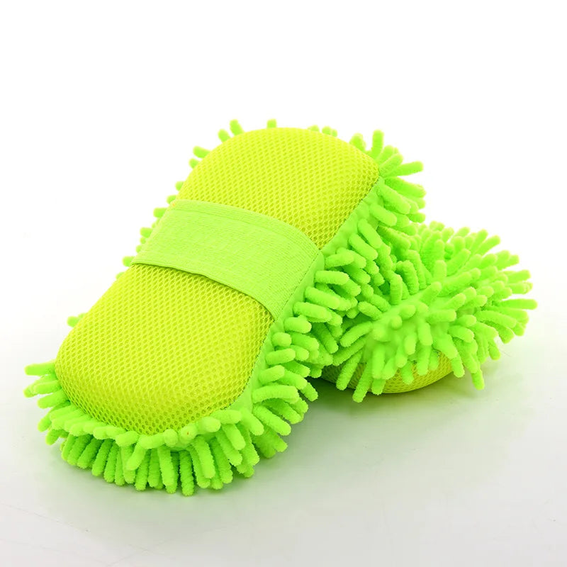 Car Wash Microfiber Chenille Car Wash Sponge Care Washing Brush Pad Washing Towel Auto Gloves Styling Accessories Gadget