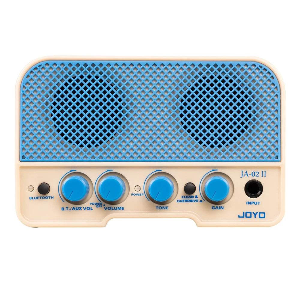 JOYO JA-02 II Electric Guitar Amplifier Portable 5W Rechargeable Bluetooth Headphone Guitar Amp with Clean & Overdrive Channel
