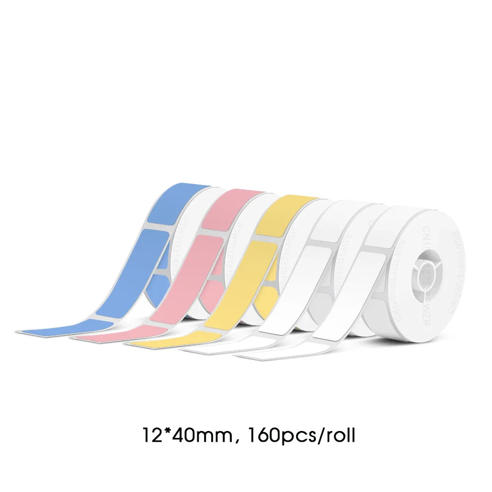 3/5/10 Rolls P15 Label Tape Paper for Marklife P15 Q30 D30 P12 P11 Label Printer Waterproof Thermal Roll Paper 12x40 15x30 15x50