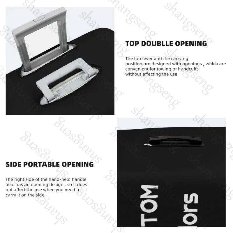 Solid color printing DIY Travel Luggage Cover Elastic Suitcase Trolley Protector dust cover Suitcase Case For 18-32" Luggage