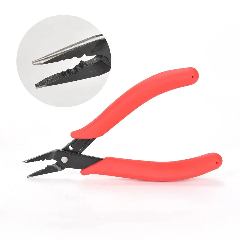 45# Carbon Steel Jewelry Pliers for Jewelry Making Supplies Crimper Pliers for Crimp Beads Red Crimping Pliers