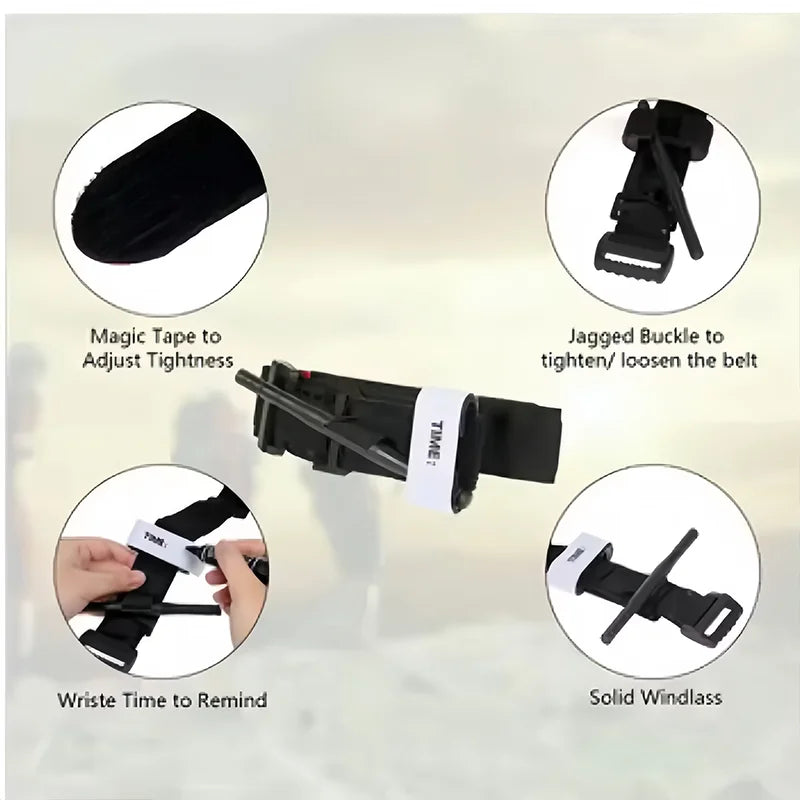 65-95cm Medical Tourniquet Combat Tactical Emergency First Aid Camping Equipment