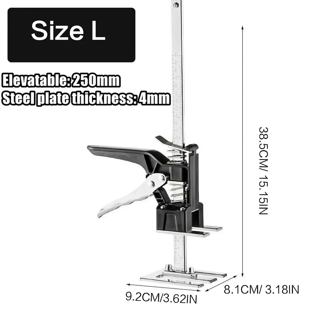 Labor-Saving Arm Board Jack Elevator, Cabinet Lifter Height Locator, Adjustable Anti-Slip Hand Lifting Tool, Multifunctional