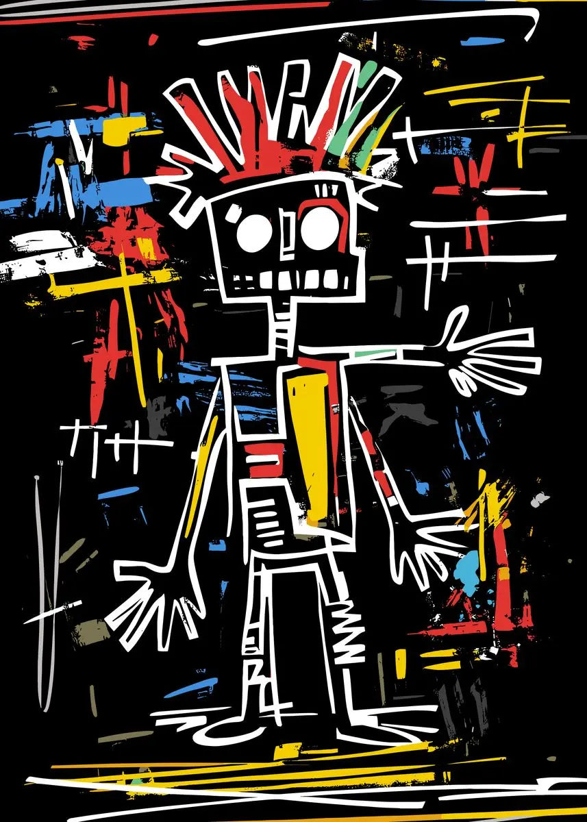 Abstract Figure Portraits Crocodile King Skull Graffiti Art Poster Canvas Painting Print for Living Room Home Decor Cuadros