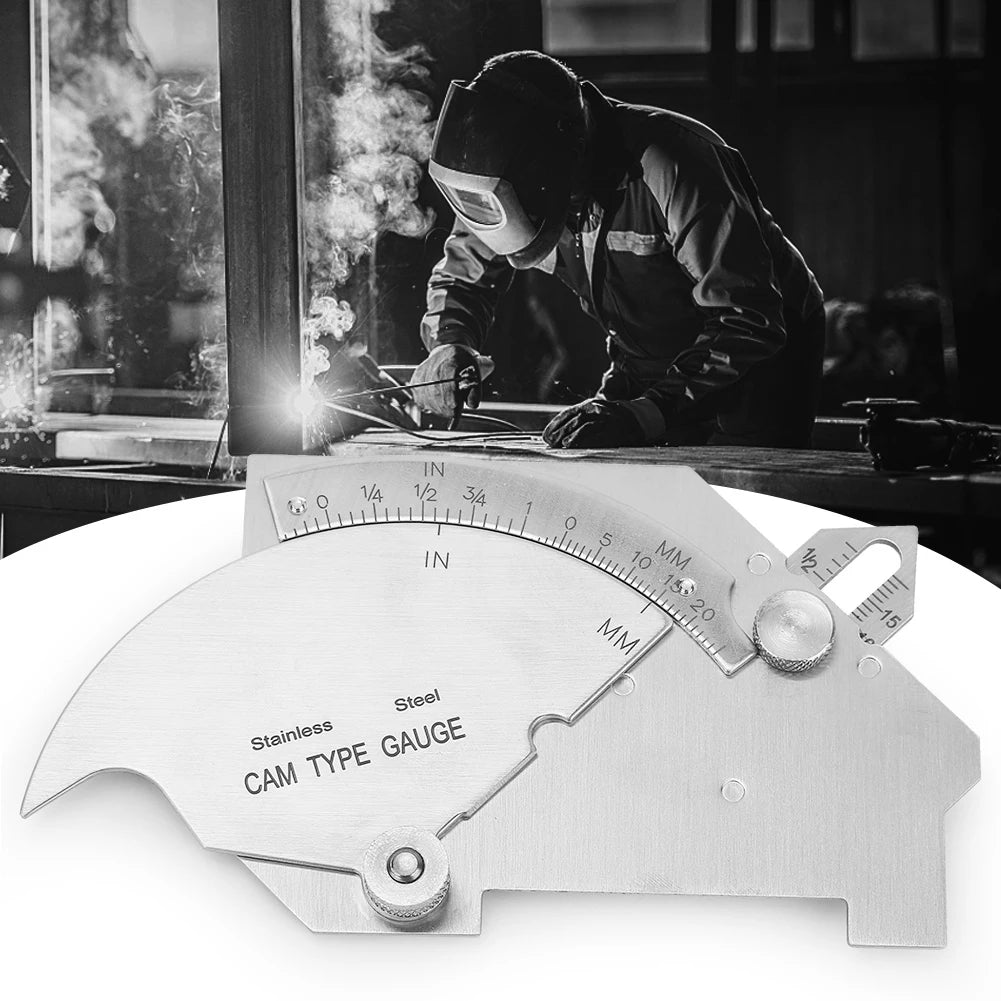 AL1063 MG-8 Weld Gauge Seam Inspection Ruler Bridge CAM Ruler Degree Angle Welding Gage Stainless Steel Welding Measure Tool