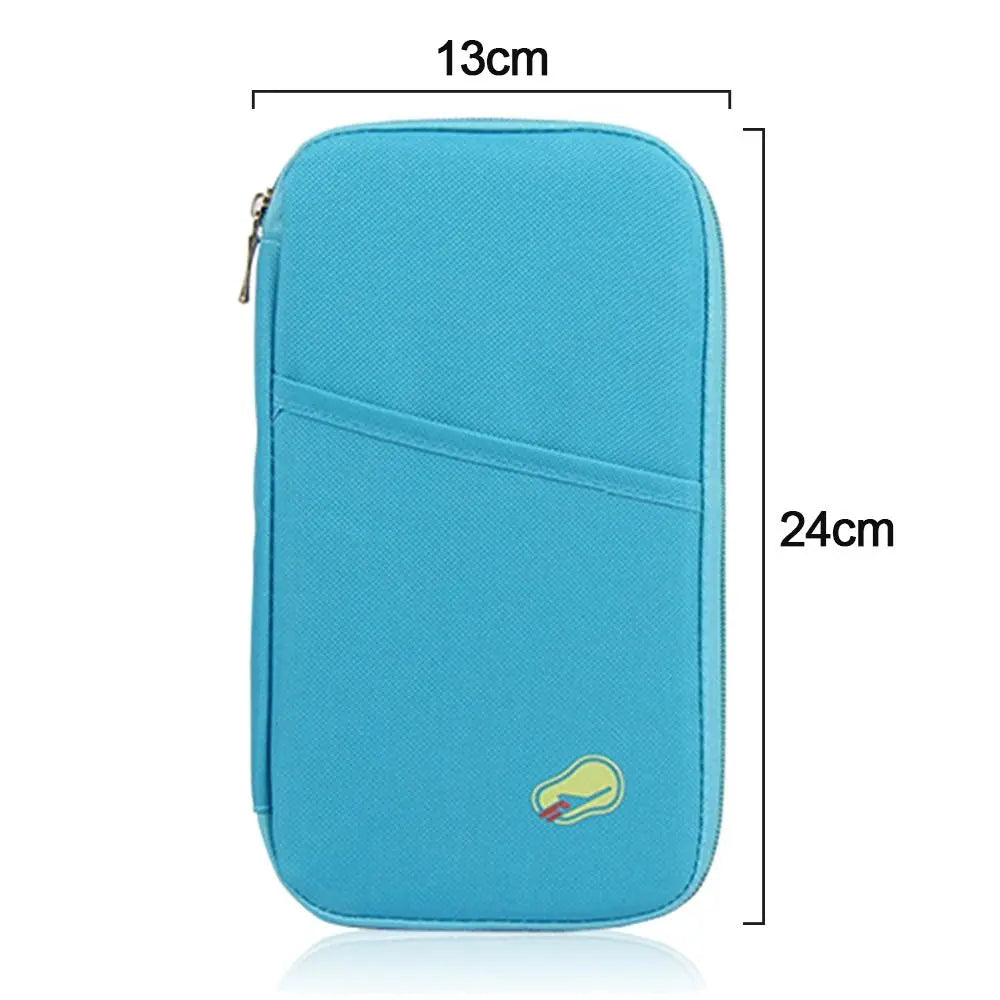 Travel Wallet Bag Purse Zip Case Organiser Passport Document Tickets Holder
