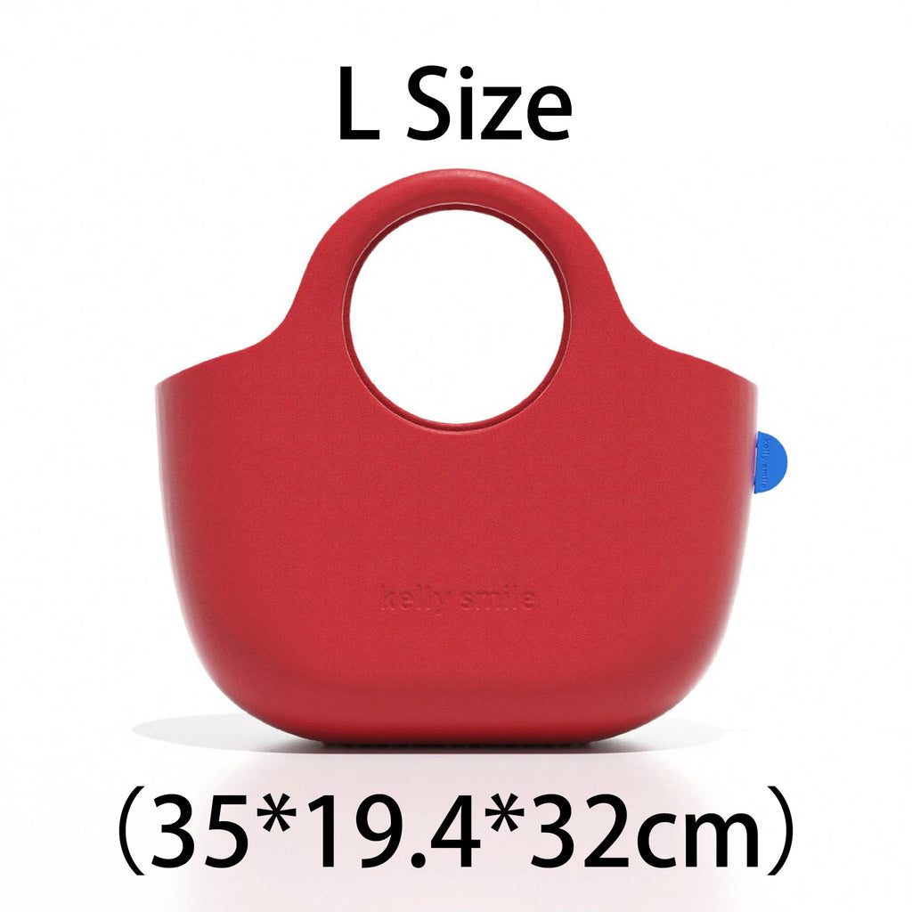 2026 New Fashion Beach Bag Waterproof Swimming Basket Bag EVA High-Capacity Handbag Lightweight Storage Bag Commute Shopping
