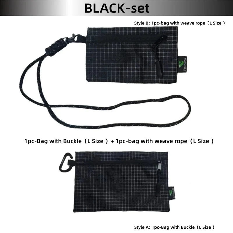 Ultralight Waterproof Organizer Wallet Dyneema Wear-resistant Card Pouch Outdoor Travel Hiking Anti-Tear Portable Coin Cash Bag