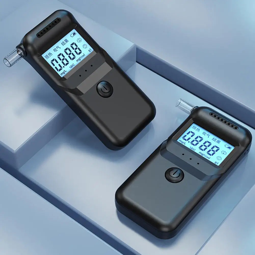 Alcohol Breathalyzer Tester with Digital LCD Display for Home Use Drunk Driving Analyzer Car Accessories