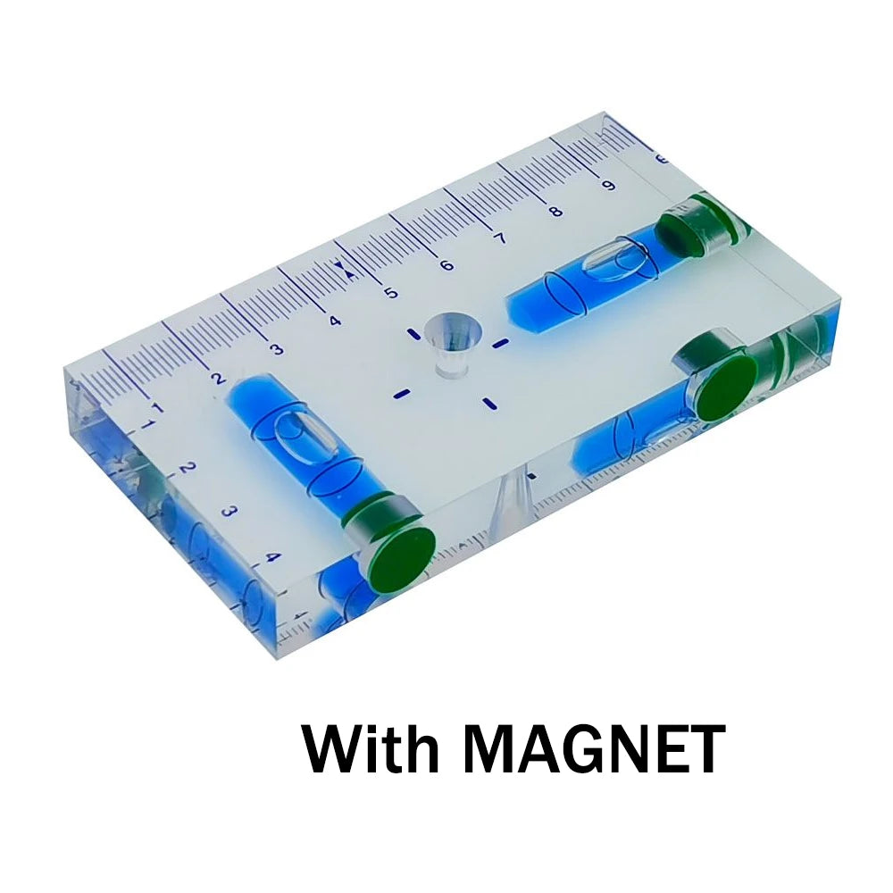 High Precision Transparent Two Direction Magnetic Level Bubble Mini Spirit Level Measuring Tool