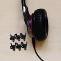 100Pcs Headphone Wire Clips 360 Degree Rotatable Collar Clip Anti Loss Earphone Holder Sports Headset Accessories Secure Fit