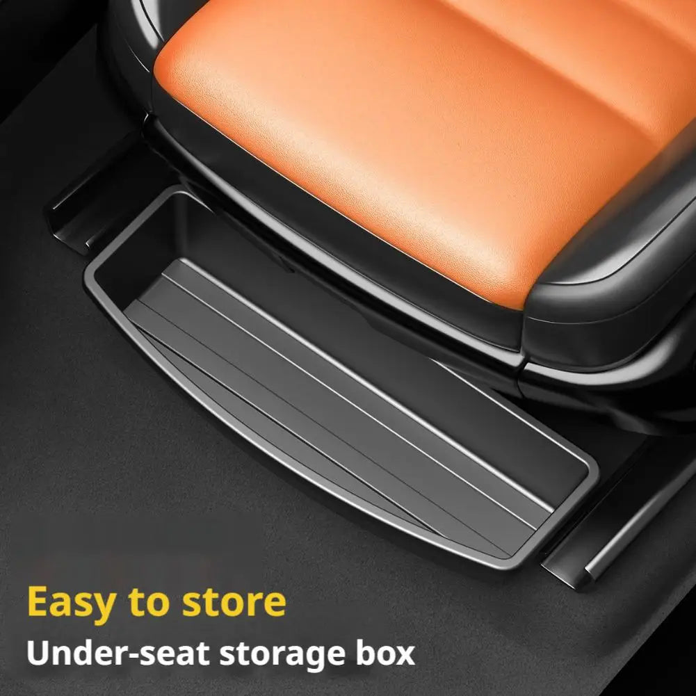Under Seat Storage Box Universal Car Seat Bottom Organizer Box Removable Storage Box Gadget Case Universal Accessories