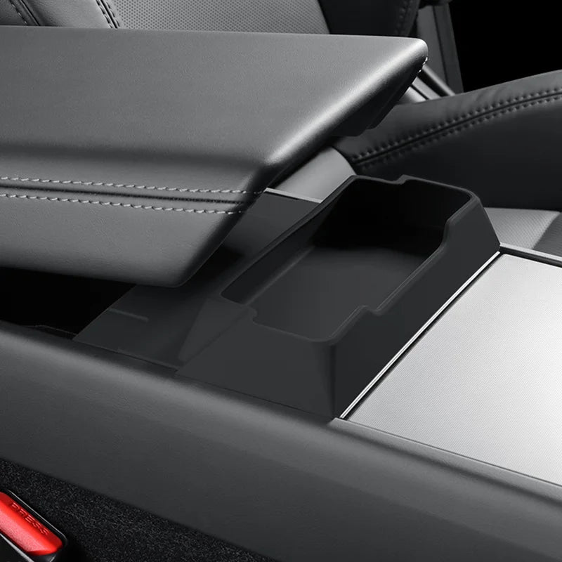 for Tesla Model 3 Y Juniper 2025 2026 Center Console Armrest Storage Box Glasses Holder Tray Case Organizer Interior Accessories