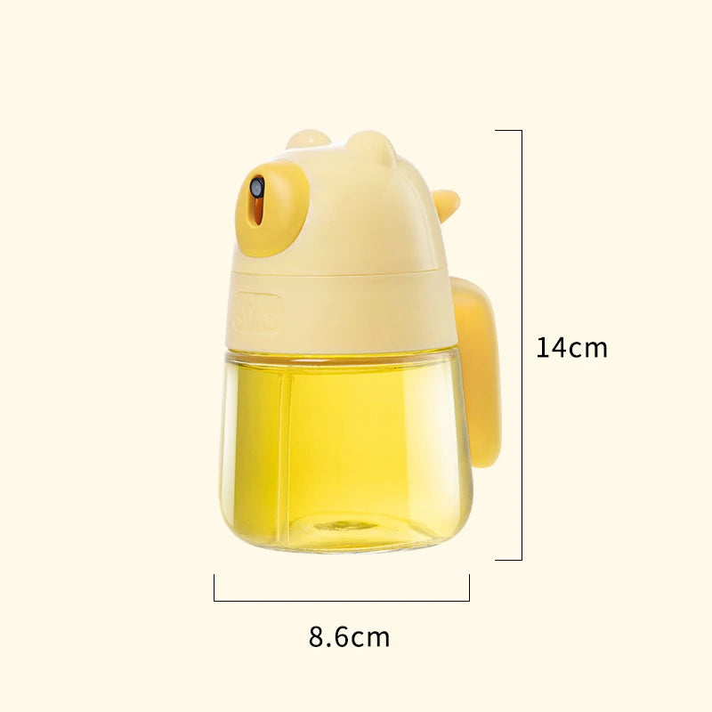 Press Type Glass Oil Spray Oil Bottle Spray Oil Dispenser Oil Jar BBQ Kitchen Baking Roasting Picnic Kitchen Toolglass Oil Spray