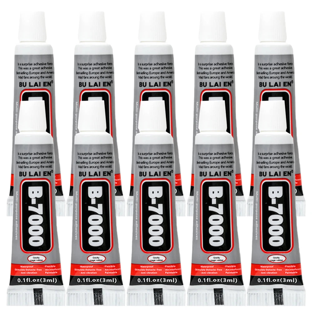 B7000 Super Glue Instant Strong Adhesive 10/20/50pcs Wood Rubber Metal Glass Cyanoacrylate Nail Gel 502 for Stationery Store