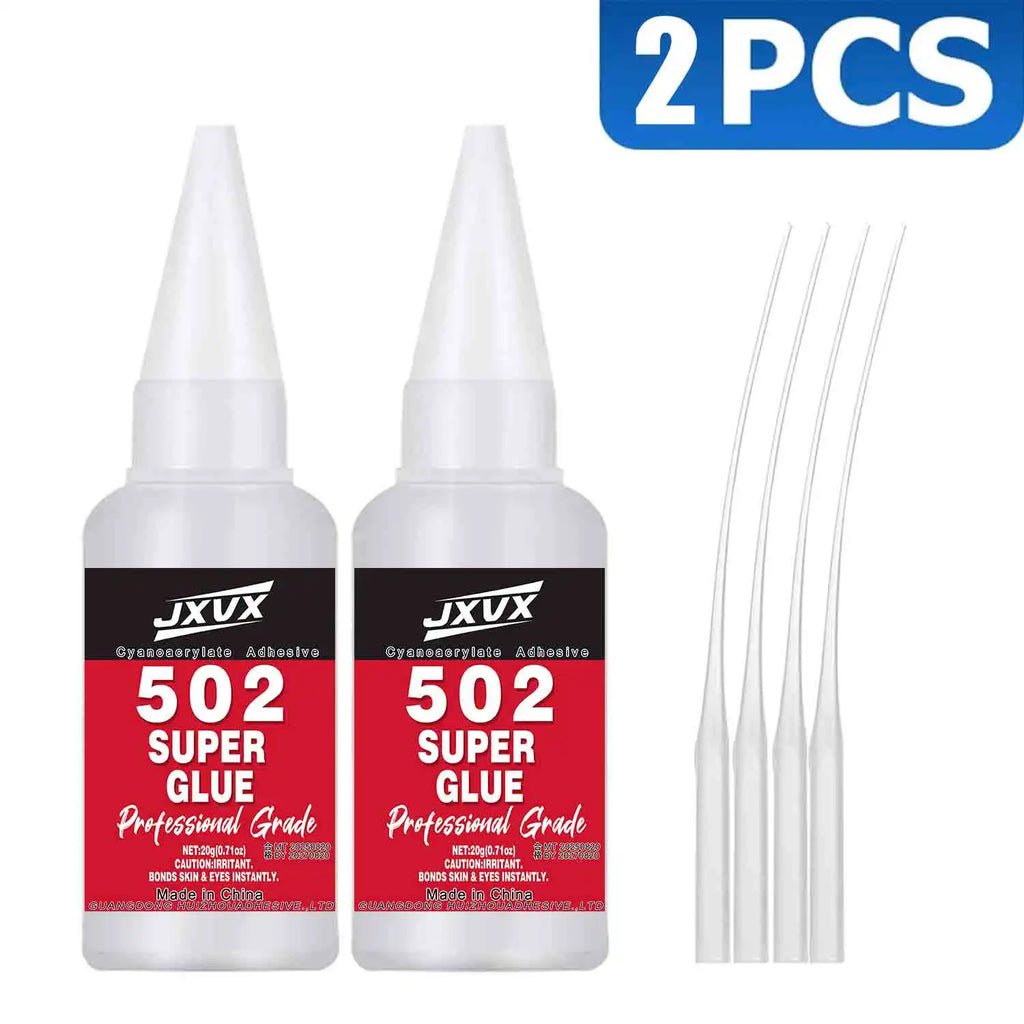10PCS 502 Super Glue extra strong Instant Quick-drying Cyanoacrylate,Fast Drying,Waterproof,Multi-purpose for Metal, Plastic,Leather,and DIY Crafts Includes precision dispenser 20g.