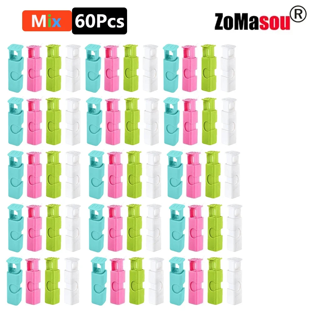 78/1Pcs Reusable Food Sealing Clips Bread Storage Bag Clips For Snack Wrap Bags Spring Clamp Kitchen Organization Sealing Clamp