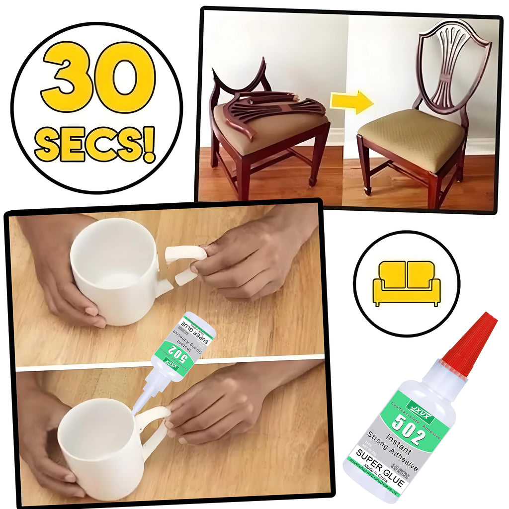 High Capacity Cyanoacrylate Adhesive 502 Super Glue Extra Strong Instant Quick-drying Cyanoacrylate Adhesive Leather Rubber Glass Wood Metal Strong Bond Liquid Glue Tool 1-3 Pieces.