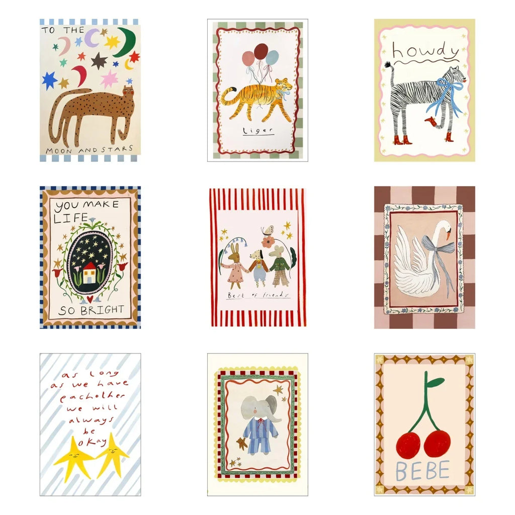 Newborn Photography Background Painting 25simple Nordic Ins Art Poster Decorative Painting Core Sticker Children's Room Painting