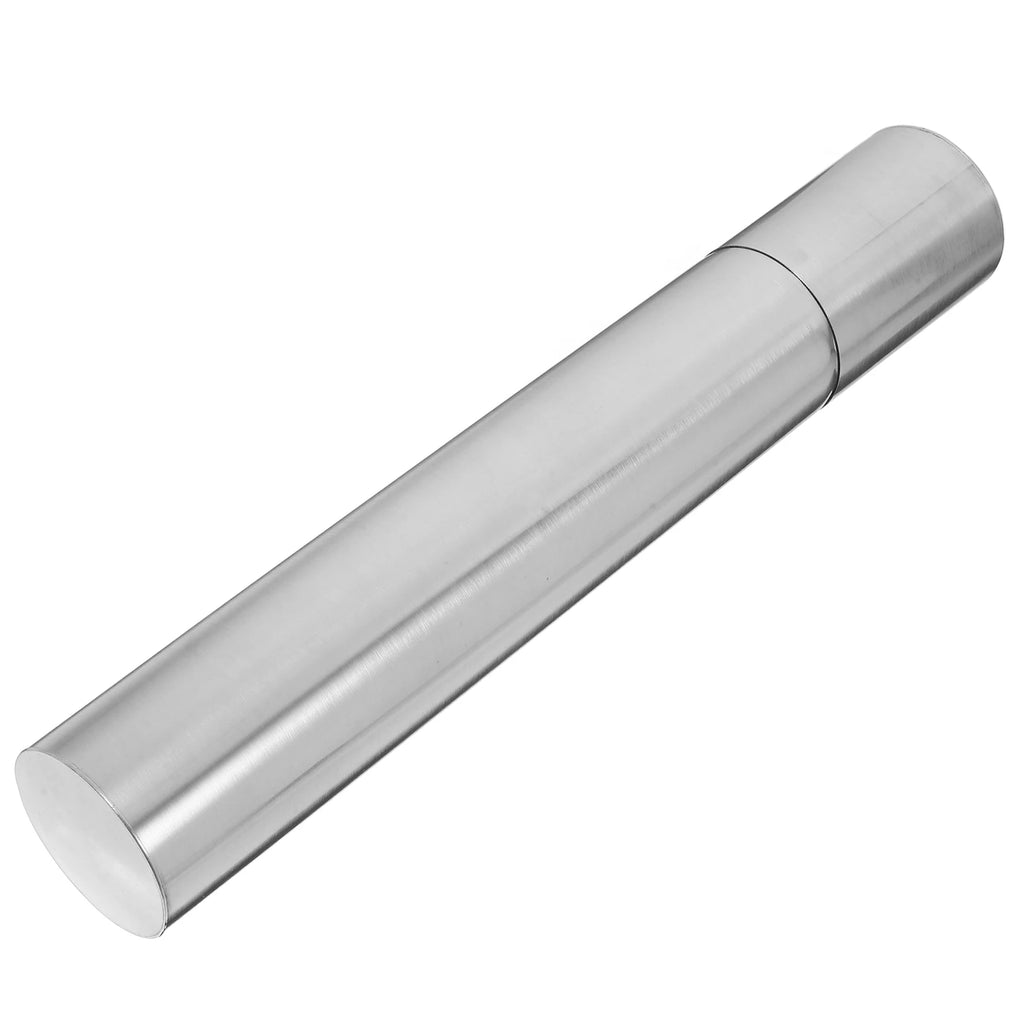 Silver Stainless Steel Document Storage Tube File Organizer Birth Certificate Diploma Protector Mailing Poster Carrier Secure
