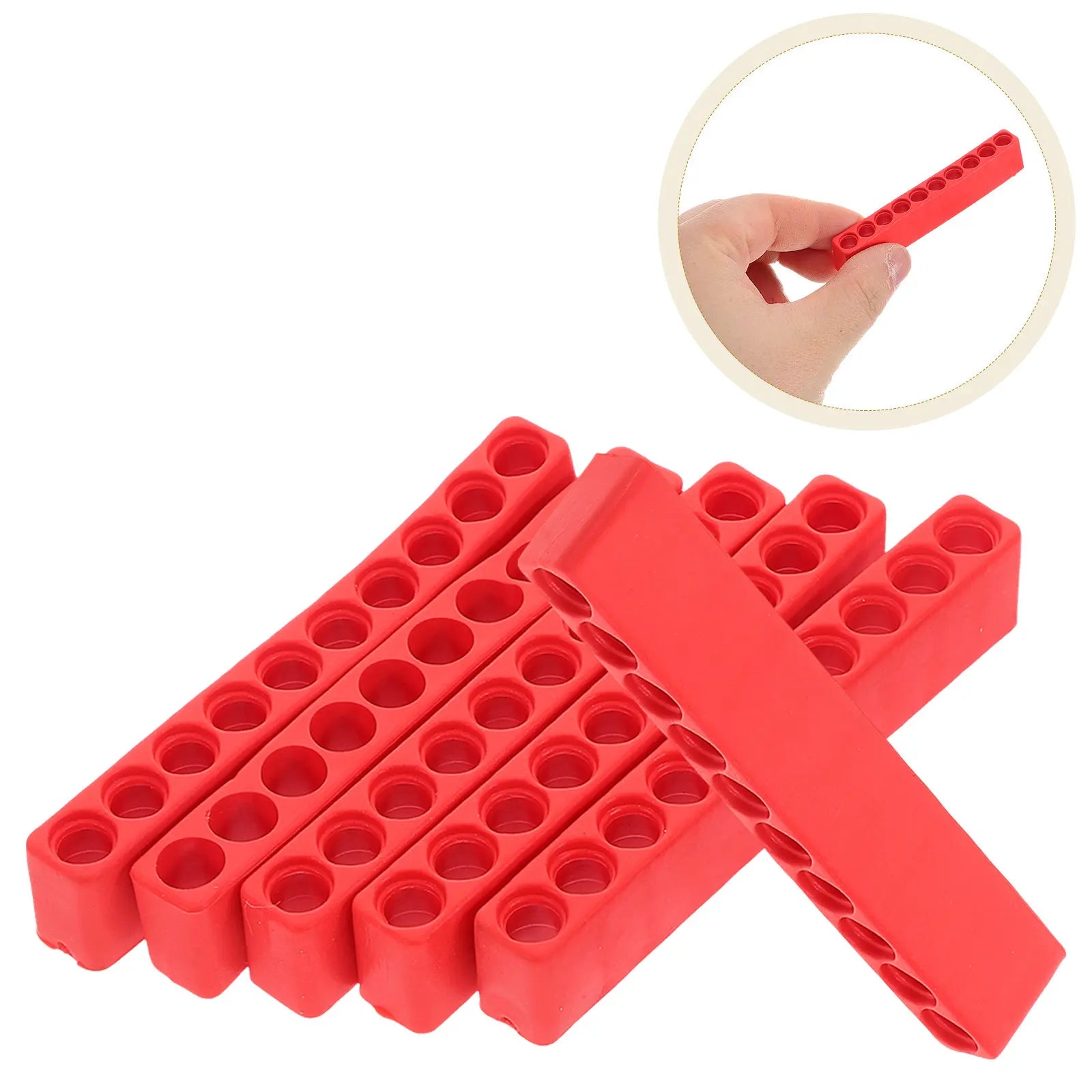 6Pcs Hex Bit Holder Organizer Plastic Screwdriver Bits Storage Case Compact Portable Bit Organizer for Home Garage Workshop Use