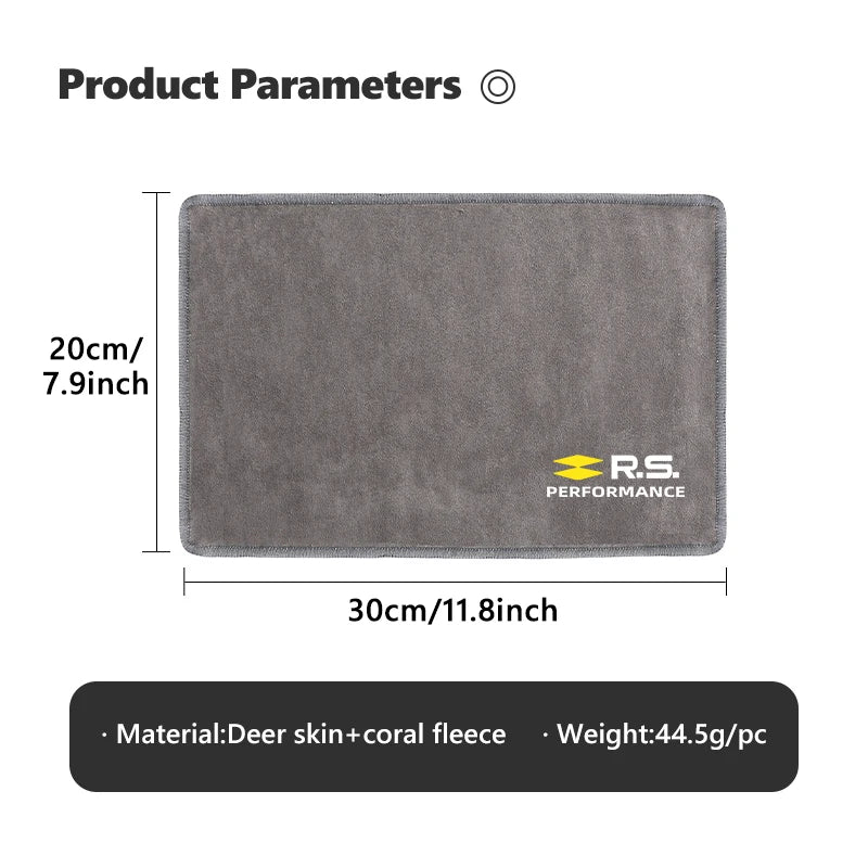 Super Absorbent Car Wash Coral Velvet Towel Cleaning Cloth For Renault Dacia RS Megan Scenic Logan Laguna Clio 3 4 Kadjar Espace
