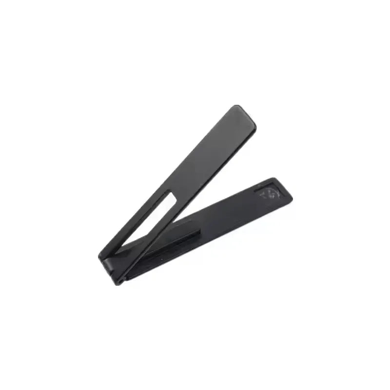 Ultra thin invisible magnetic phone holder alloy foldable kickstand desktop cellphone tablet support cable saver