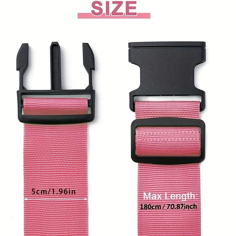 4Luggage Strap Set，Luggage Securing Strap，Luggage Strap，Used for Sealing and Convenient Identification of Travel Bags，Travel Acc
