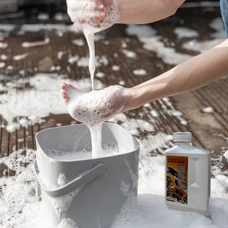 600ML Car Washer Cleaner Car Concentrated Remove Stains Wash Fluid Multi-Purpose Water Wax Car Cover for Car Wash Maintenance