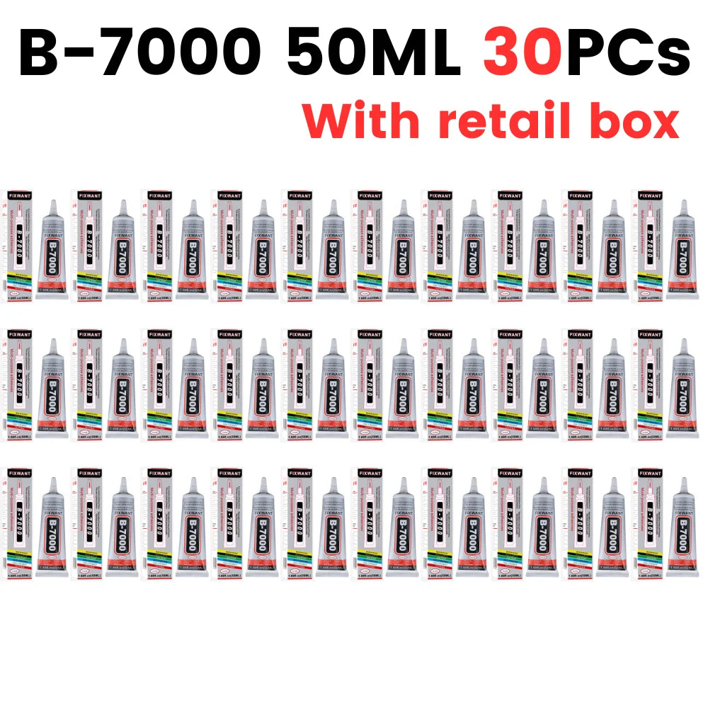 FIXWANT B-7000 New Formula 15ML 25ML 50ML 110ML Wholesale Pack for Choosing Clear Contact Phone Repair Adhesive B7000