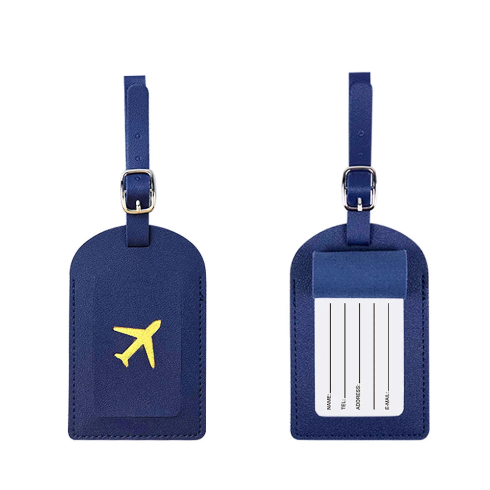 Personalized Name Luggage Tag Custom Letters DIY Gift Airplane ID Address Label Holder Women Men Suitcase Travel Accessories