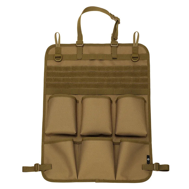 Camouflage Tactical Car Seat Back Storage Bag Vehicle Backrest Hanging Organizer Pocket Auto Interior Storage Spare Parts