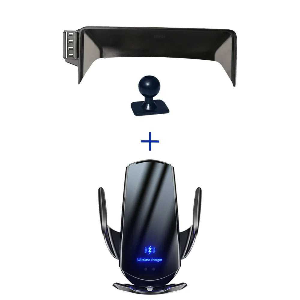 Car Phone Holder For Honda Accord 10th Gen 2018 2019 2020-2022 Mobile Phone Support Car Mounts Wireless Charging Accessories