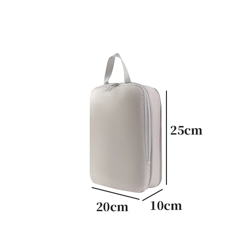 4-Piece Set Travel Clothing Storage Bags Compression Bags Expandable Travel Organizer for Clothing Toiletries Suitcase Organize