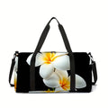 Flower Print Large Capacity Luggage Bag for Boy/Girl Best Gift 2D Cartoon Travel Duffels Outdoor Fitness Bag for Children