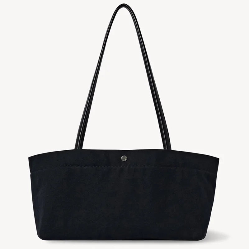 2026 New Style Fashion Shoulder Strap Canvas Tote Bag Simple Large Capacity Joker Handcarried Handbag Bag