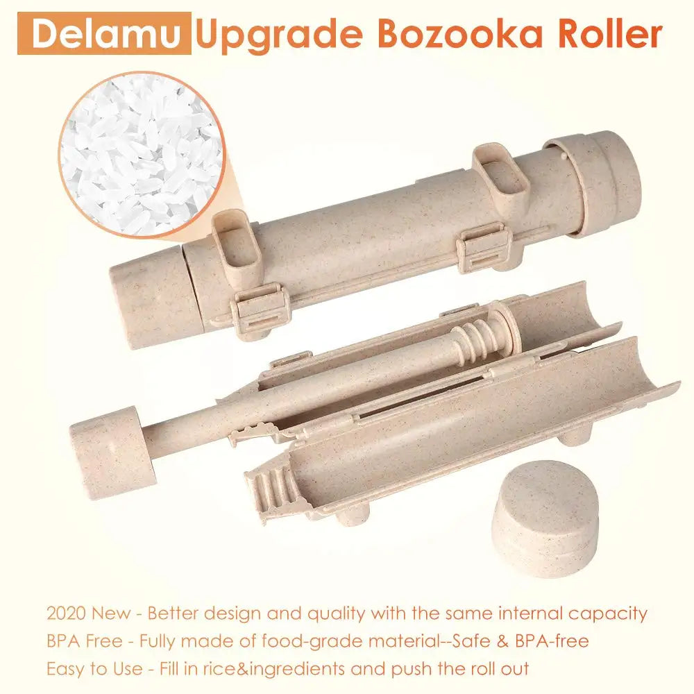Sushi Making Kit 20 in 1 Sushi Bazooka Roller Kit With Sushi Knife, Bamboo Mats, Bazooka, Rice Mold, Chopsticks, Sauce Dishes