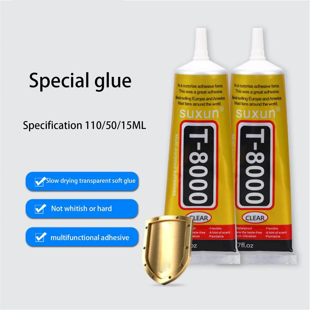 1pc SuperGlue Multifunctional Soft Tough Glue Strong Adhesion Quick Dry Plastic Hardware Paper Wood Rhinestones DIY Crafts Glue