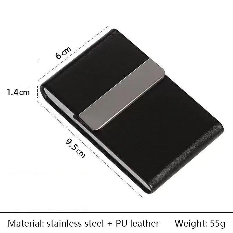 Slim Metal Cigarette Case for 7 King cigarettes Size | veneer LeatherWrap&stainless SteellFlip Top & Portable Premium Gift Box