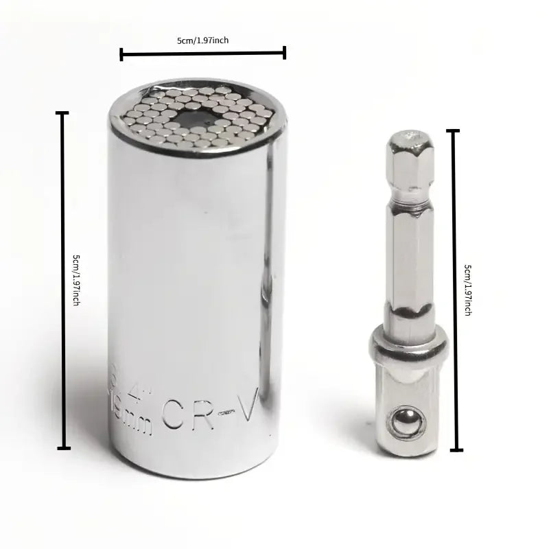 Multifunctional 7 to 19mm Magic Socket Multi Purpose Wrench Extension Rod Electric Hand Drill Screw Tool Set