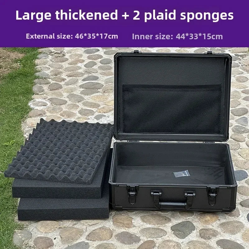Aluminum Alloy Frame Density Board Tool Storage Case Professional Suitcase Portable Instrument Equipment Safety Protection Case