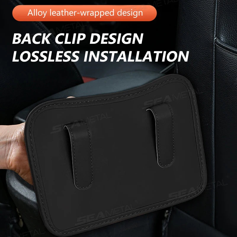 SEAMETAL Universal Car Cup Holder Box Multifunction Leatherette Car Door Water Cup Storage Box Trash Can Car Accessiroes