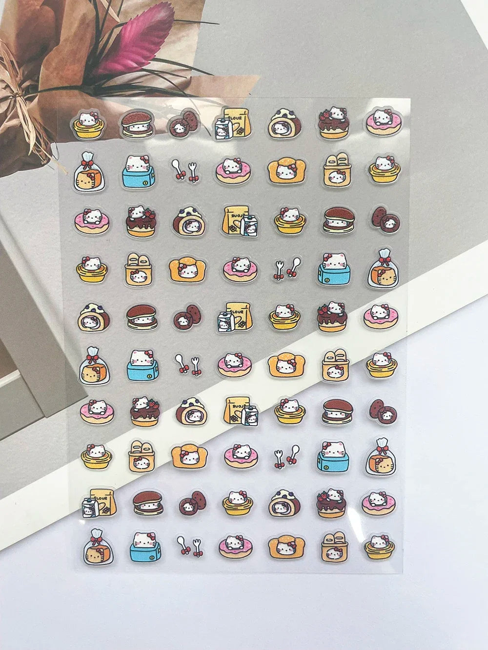 Mini Hellokitty Fruit Food Pixel Art Style Luggage Tags Stickers Nail Art Diy Phone Case Laptop Keyboard Buttons Cute Stickers