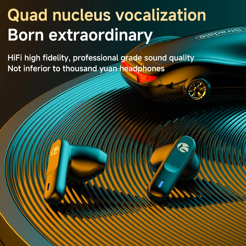 Mini Sports Car Design TWS Earbuds Gift for Kids Adults Gamer Low Latency Gaming Music Bluetooth Earphones Wireless Stereo Sound