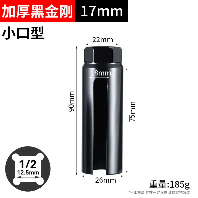 1PCS Universal 14-24mm 1/2" Drive Oxygen Sensor Socket Wrench Lambda Sensor Removal Installation Tool Car Accessories