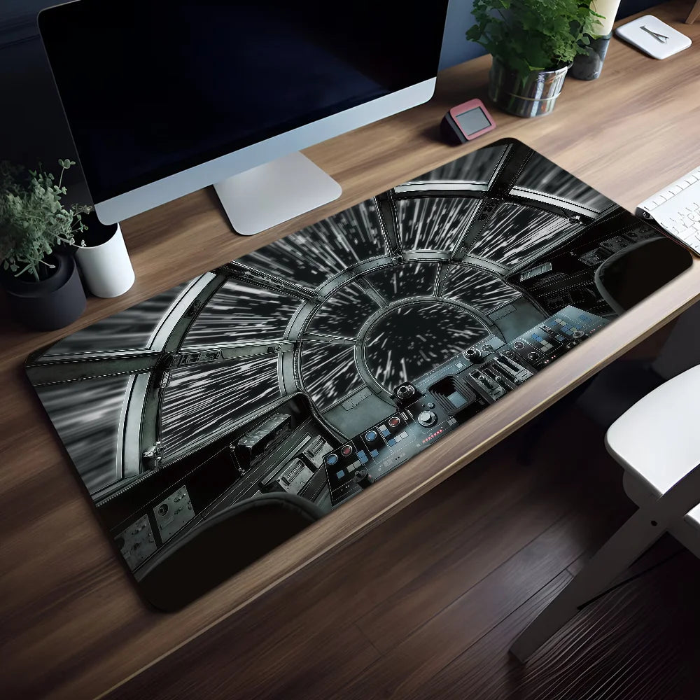 Mouse Pad Non-slip Lockedge Office Student STAR Gaming Thickened Movie Large W-WARS Fiction Science Writing Cushion MousePad