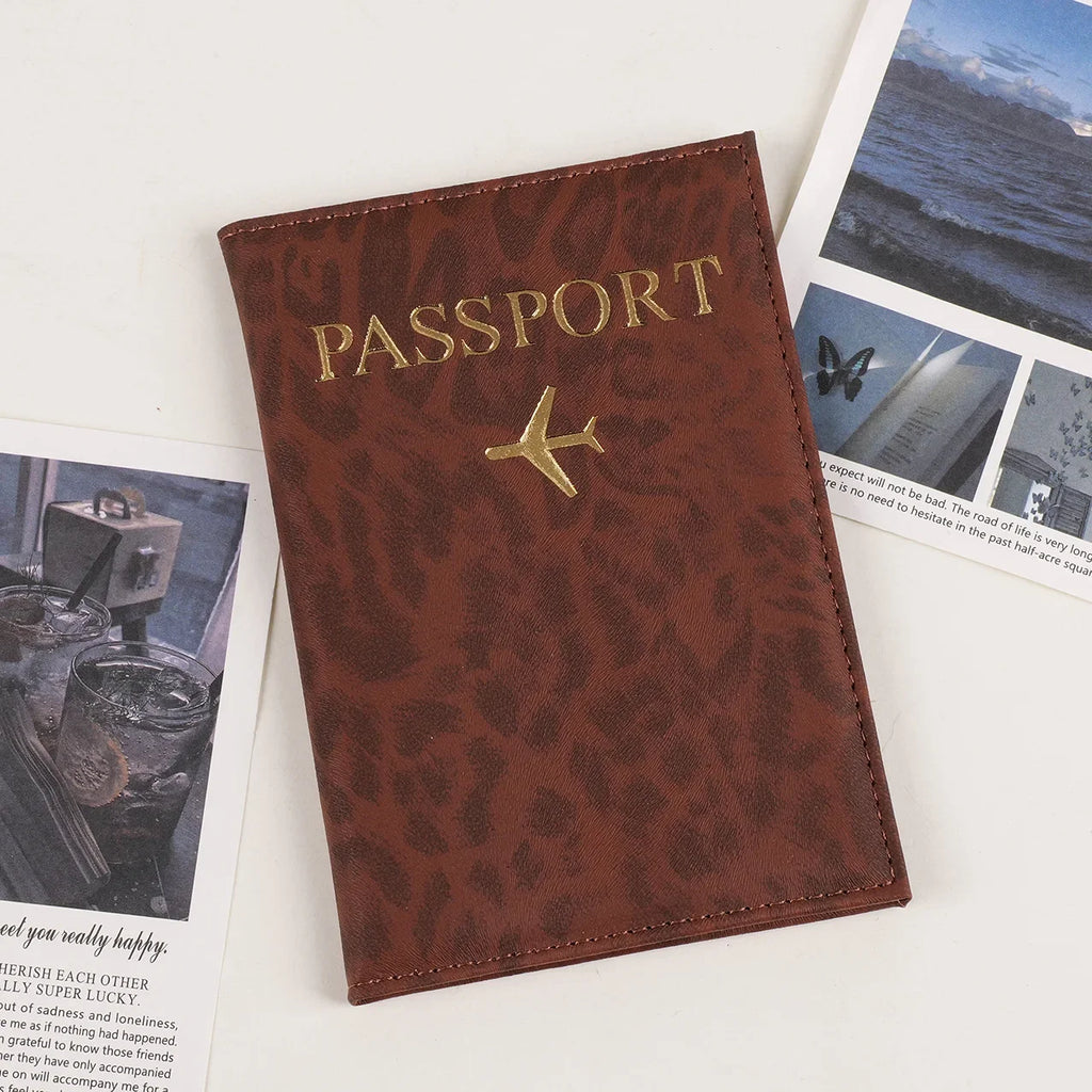 2026 Travel Passport Holder Cover Case for Women Men PU Leather Card Ticket Passport Covers Holder Protective Accessories Wallet